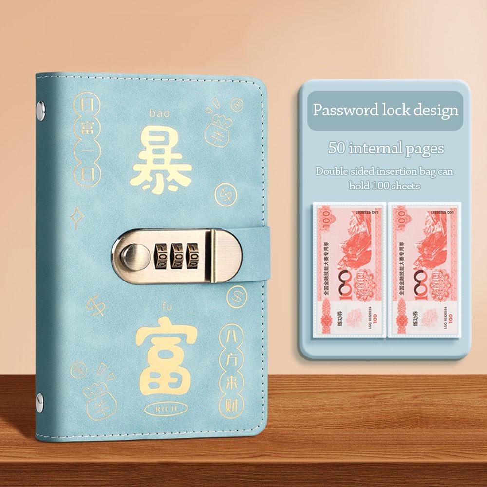 With Password Lock Mini Binder Savings Challenge Savings Challenges Book  Children