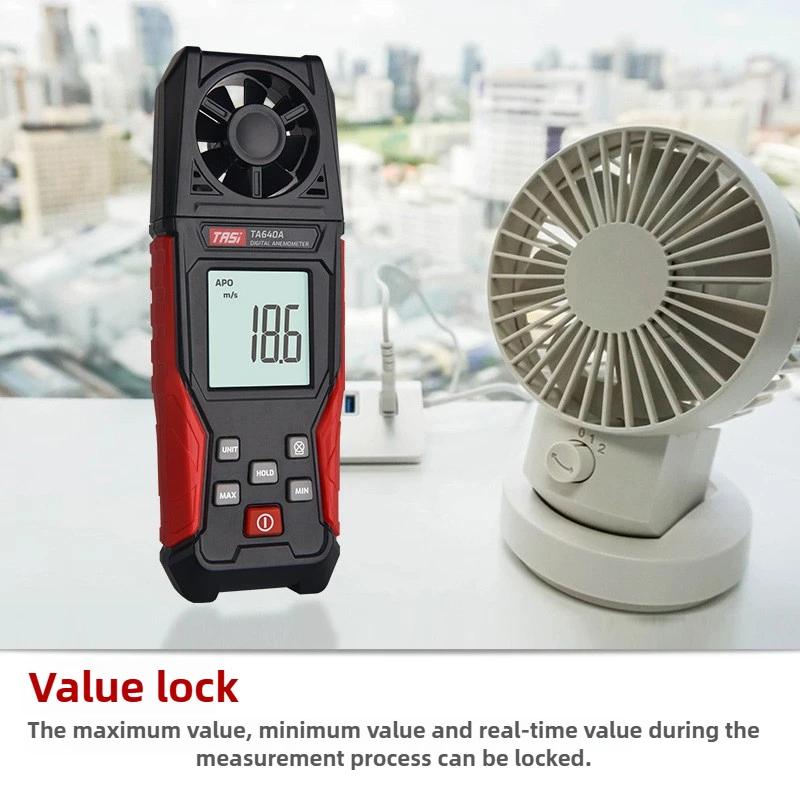 TA640A Handheld Anemometer Digital Wind Speed Meter Portable High Precision Anemometer Professional Measuring Instruments