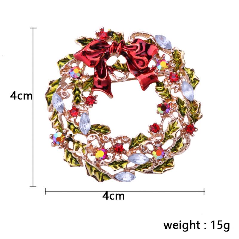 Christmas Brooch Set Santa Snowman Tree Pin Popular In Europe & US | Festive Lapel Pins for Xmas Sweater Decoration Men Women Body Accessories