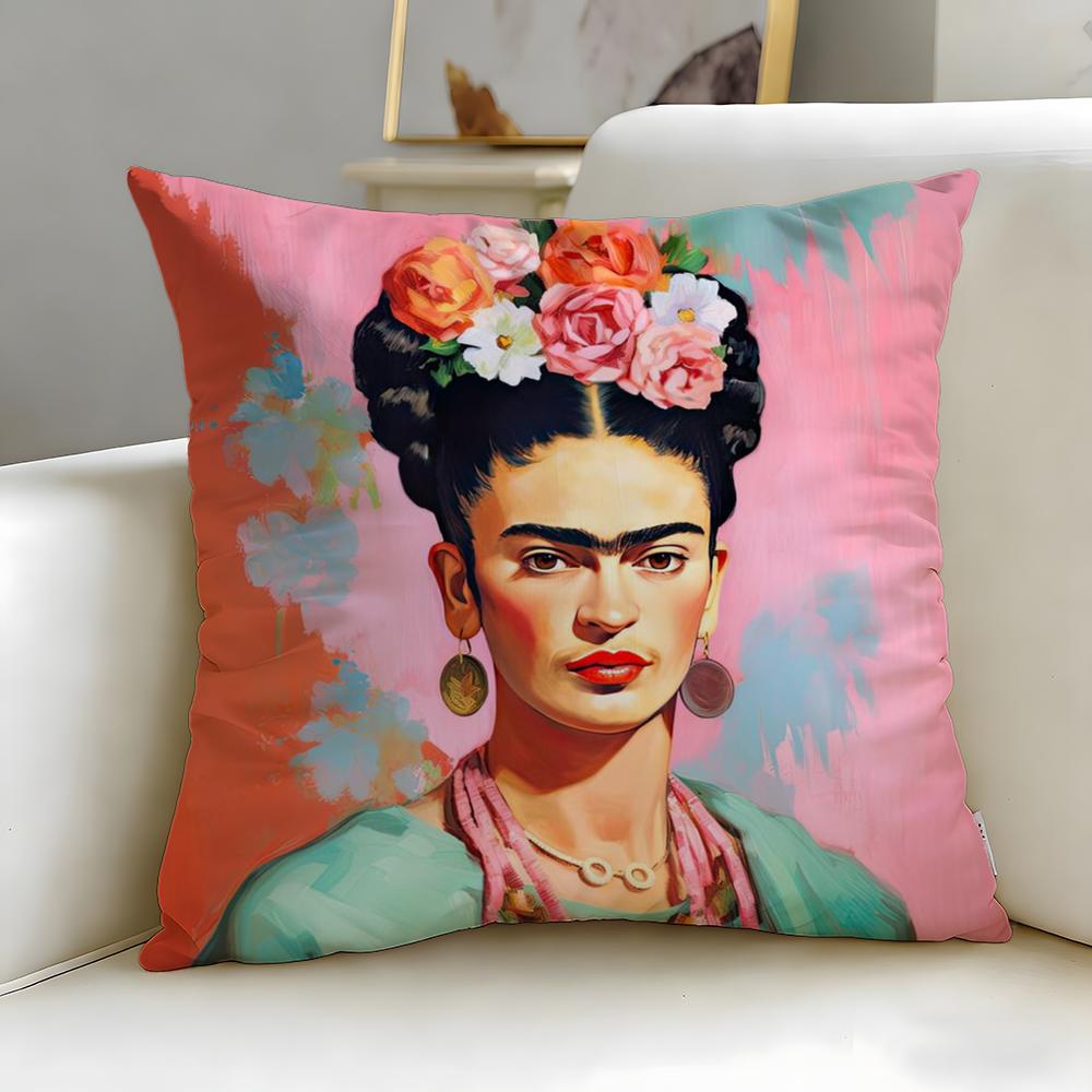 Klasická umělkyně Frida Kahlo Povlak na polštář Měkký a snadno omyvatelný Povlak na polštář – Všestranný pro pohovku, postel, cestování a kancelář