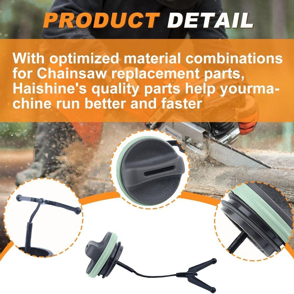 Leak Proof Chainsaw Fuel Cap Replacement Durable Fuel Gas Cap Spare Part Chain Oil Kit for Husqvarna 340 345 346XP 350 353