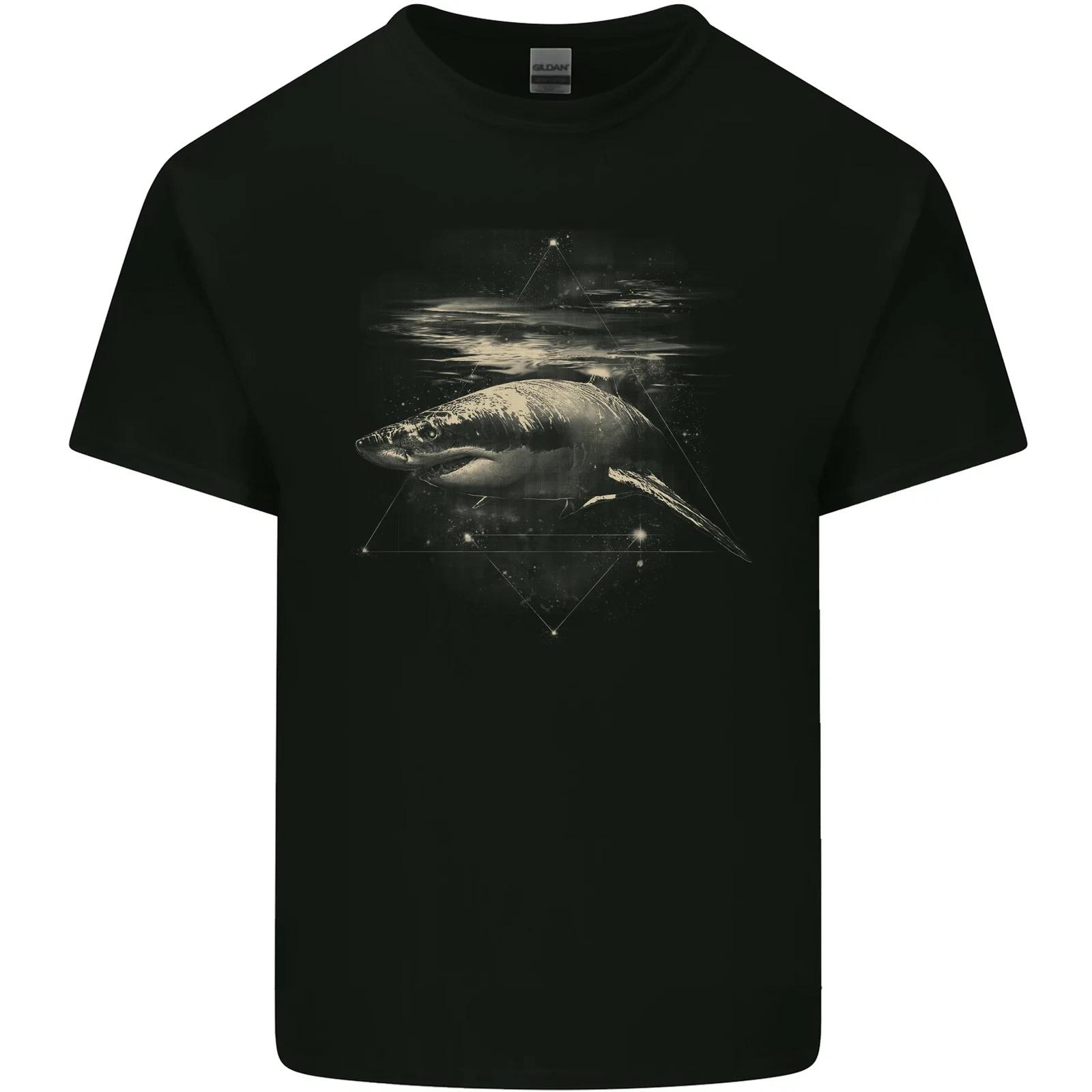 Great White Shark Scuba Diving Diver Kids T-Shirt Childrens XL