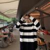 Hong Kong Style Men's Winter Loose Knit Sweater - Trendy Round Neck, Korean Version, Relaxed Couple Design
