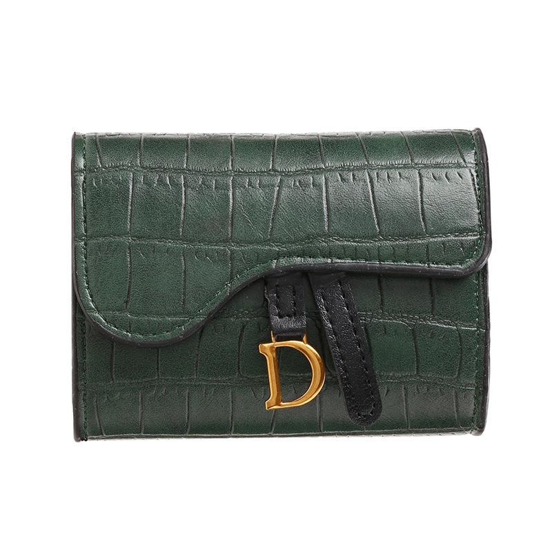 

2026 Women s Compact Luxury Card Holder - Exquisite Crocodile Pattern, Multi-Card Slots, Trendy Influencer Design темно-зеленого