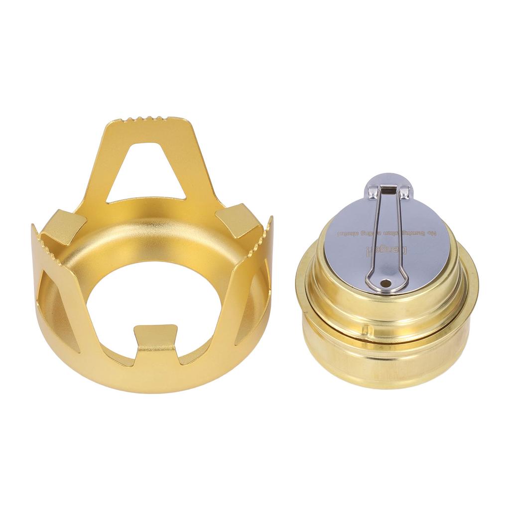 Portable Mini Picnic Stove Brass Spirit Burner for Outdoor Camping Hiking Backpacking BBQ