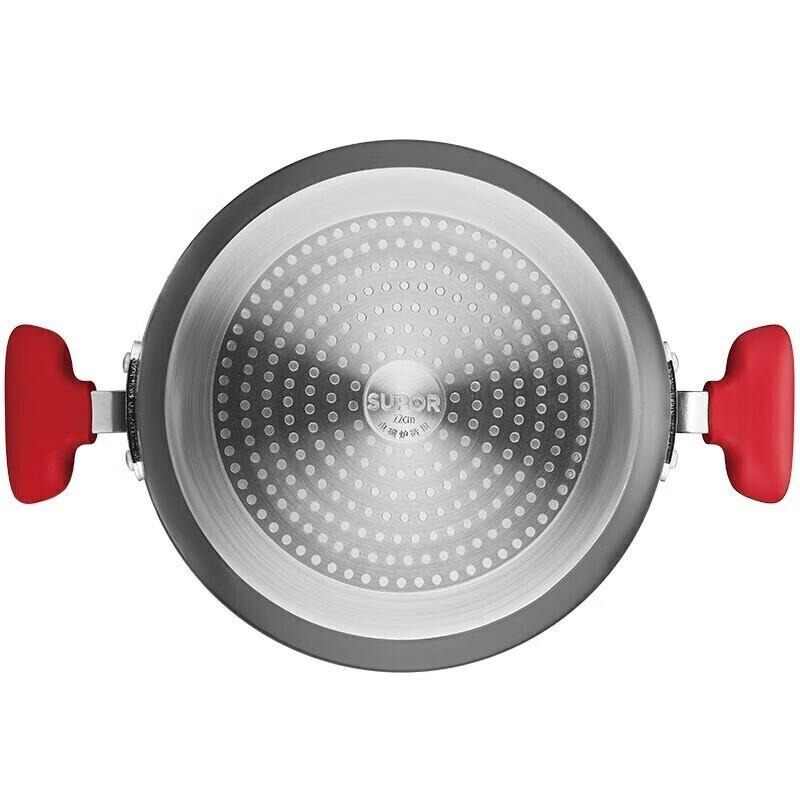 Supor Rotpunkt Sternenstein Antihaft-Kochgeschirr-Set