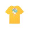 Nike Cartoon Pattern Print Logo Round Neck Vintage Short Sleeve T-Shirt Women Tops Yellow DV3204-739