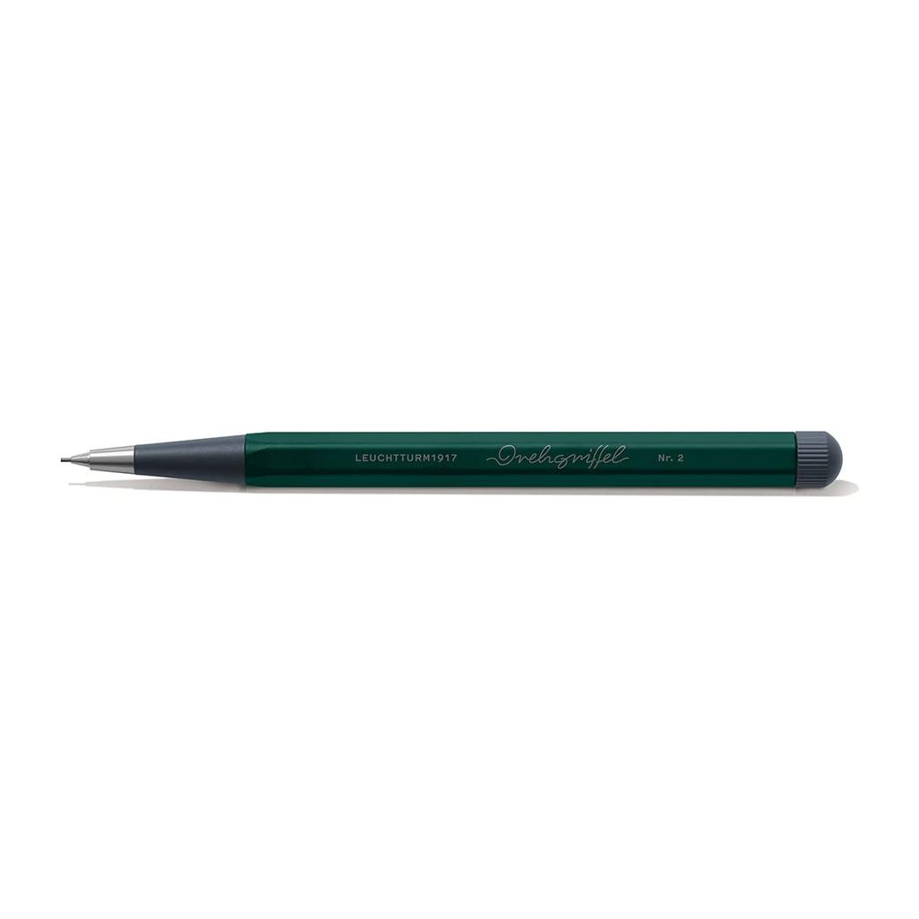 LEUCHTTURM1917 Drehgriffel Mechanical Pencil Refillable Writing Stylus HB Graphite Lead - - 0.7mm (Forest Green)