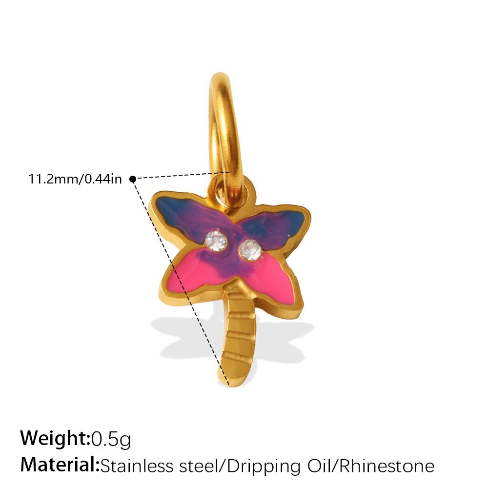 European and American Dripping Oil Small Fresh Plant Series Pendant Cactus Flower Bee DIY Versatile Jewelry Accessories 2026