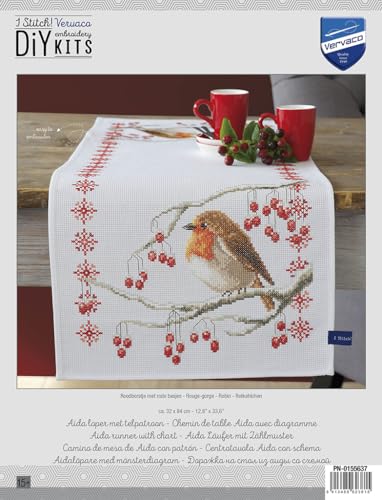 Vervaco Embroidery Kits Cross Stitch Table Runner
