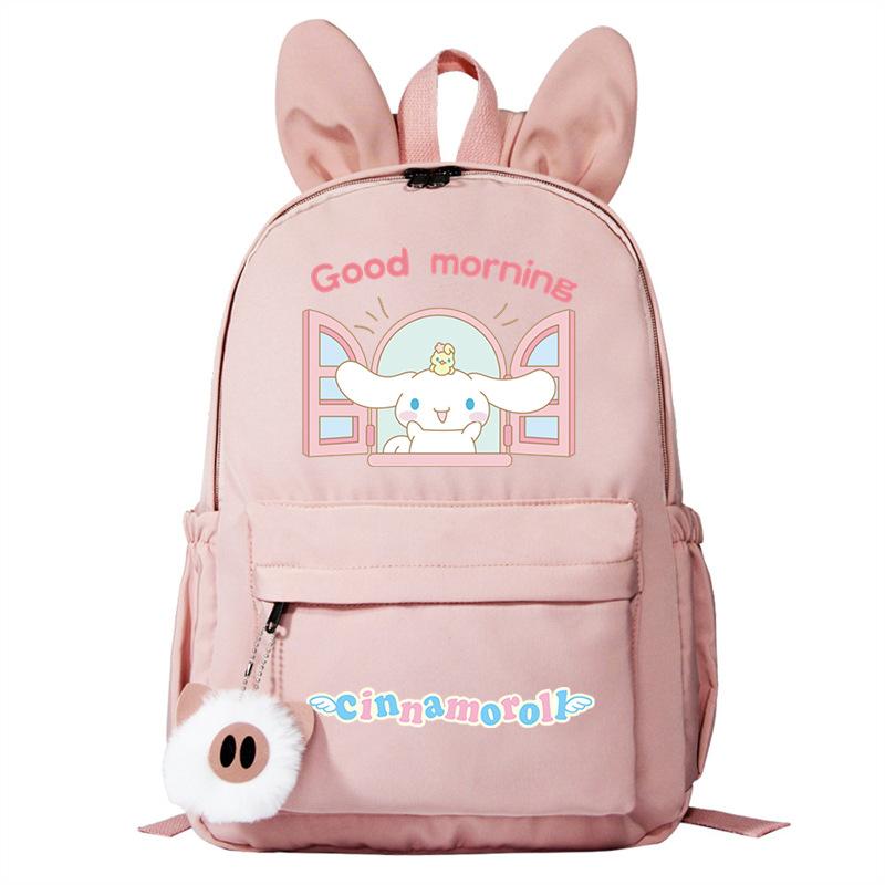 Cartoon Big Ears Dog Schoolbag Primary And Secondary School Students Large Capacity College Wind Double Shoulder Rabbit Ear Backpack