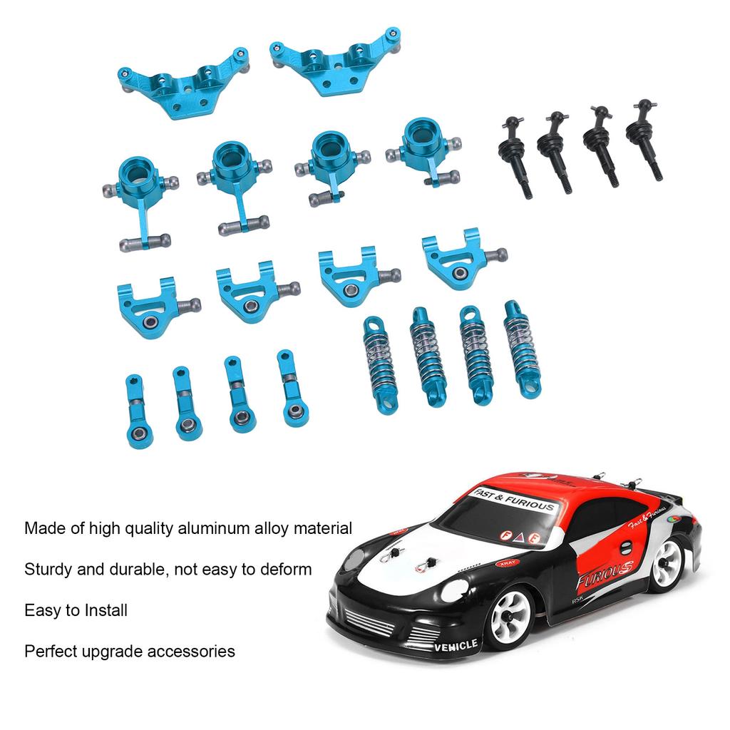 Aluminum Alloy RC Car Upgrade Parts Kit Shock Absorbers CVD Drive Shaft Front Rear Steering Cup for   K969 1Celsius28 RC Car