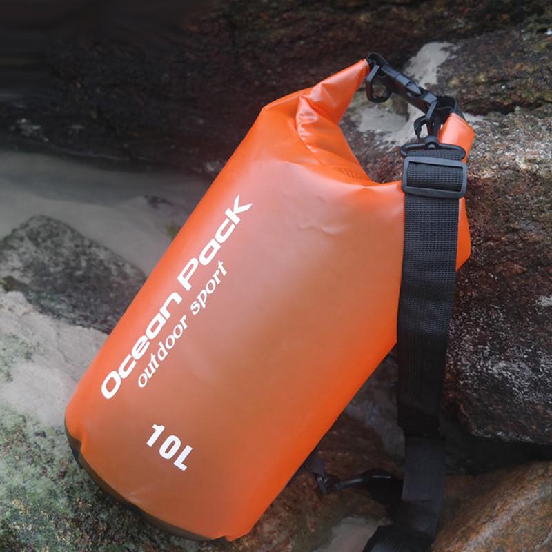 2l Pvc Translucent Waterproof Dry Bag Sack For Canoe Floating Boating Camping