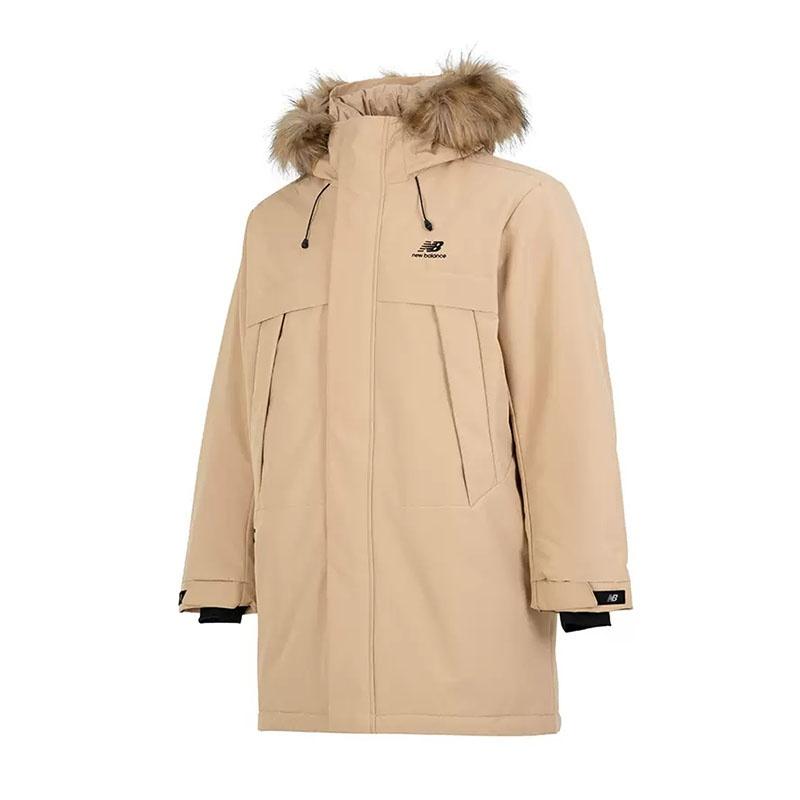 New Balance Long Puff Down Jacket Asia Sizing Tan Men s 5PC44303-BEI L