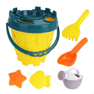 Kinder Strandspielzeug Set Eimer Schaufel Rechen Tragbar Leicht Rollenspiel Sandspielzeug für Jungen Mädchen Alter