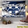 Custom Name Monterrey Emblem Design Tapestry Room Decoration Wall Hanging for Living Room Bedroom, Dormitory, Birthday and Christmas Gifts