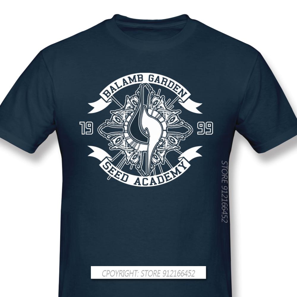 Men Clothes Final Fantasy Role Playing Video Game Series T-Shirts Balamb Garden Seed Academy Fashion Short Sleeve