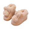 Children's Snow Boots 2025 New Little Girl Foreign Air Hairball Cute One-pedal Cotton Shoes Velvet Warm Short Boots