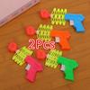 2Pcs   Children's Toy Guns  Creative Telescopic Fist Guns  April Fool's Toy Guns  and Spring Toy Gun