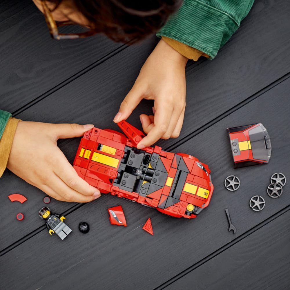 LEGO Speed Champions Ferrari 812 Competizione Toy Playset 76914 Vehicle Car Minifigure Gift for Boys Girls Children 9-11 Years Old