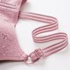 Comfortable Cotton Printed No Steel Rings Gathering Adjustable Anti-sagging Women's Lingerie Bra