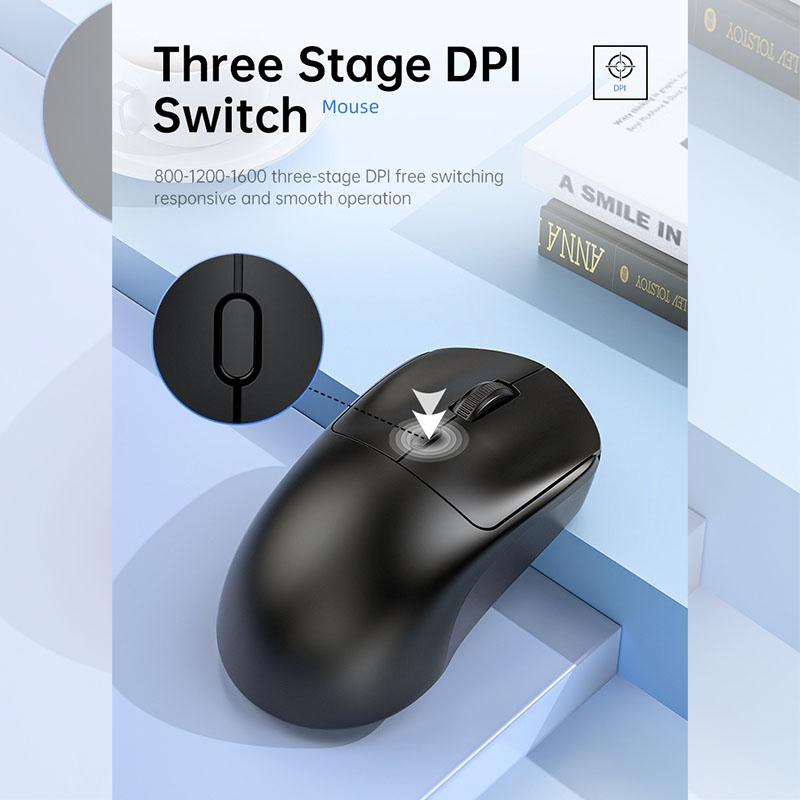 Bluetooth Wireless Mouse with USB Rechargeable Mouse for Computer Laptop PC Gaming Mouse Gamer 2.4 GHZ
