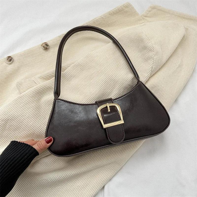 Feminine Shoulder Bag Armpit Bag Simple Casual Style Stick Fashion Trend Winter New