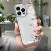 Flower Print Clear Phone Case For iPhone 11 12 13 14 15 16 17 Pro Max 17 Air 15 14 Plus 17E 16E Soft Silicone Phone Coque Cover