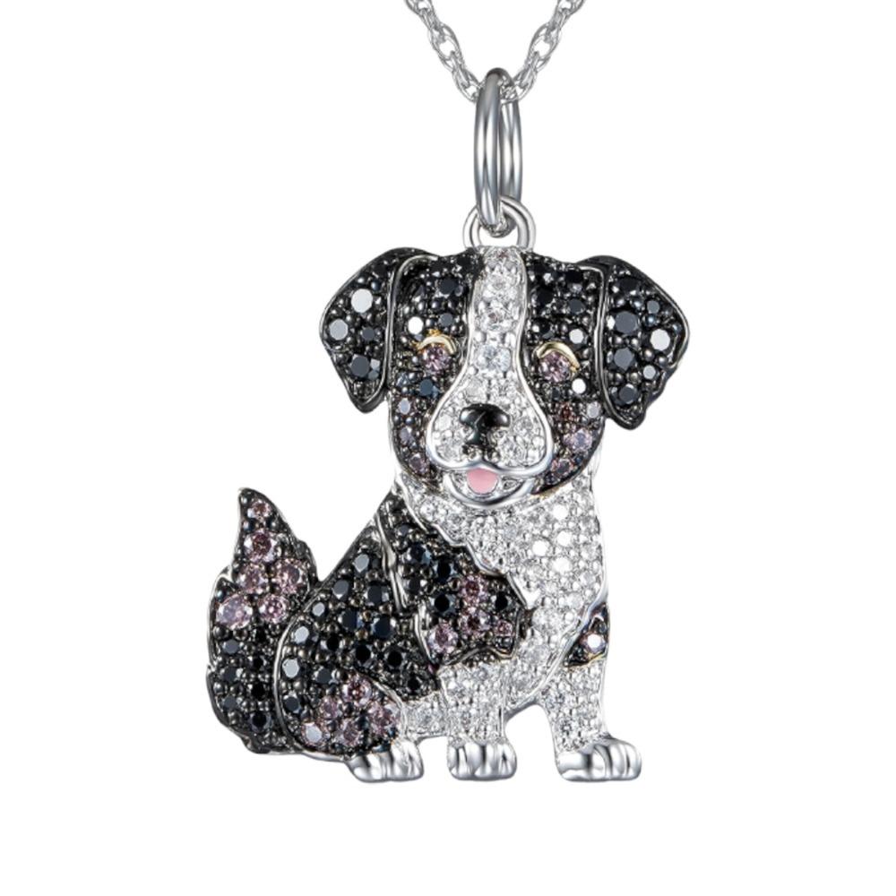 Rhinestone Beagle Pendant Shiba Inu Dog Necklace Jewelry Gift Pet Puppy Necklace Dog Lovers