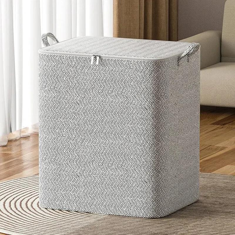 Large Capacity Storage Bag Non-woven Material, Closet Wardrobe Organizer Can Be Used For Quilt Clothing Toys Oraganizers