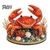 Creative Gifts for Holidays Beaded Ocean Animal DIY Kit, 3D Octopus Shark Craft Handmade Ornament Making Set Sea Animals Bead Art Project Adults,
