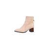 Boots Autumn and Winter Women Sock Ankle Boots Fashion Square Heel Ladies Elegant Elastic Fabric Short Booties Women's Footwear