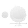  200 Pieces Round Flower Bottom Paper Use for Baking Small Cakes Hollow Flowers