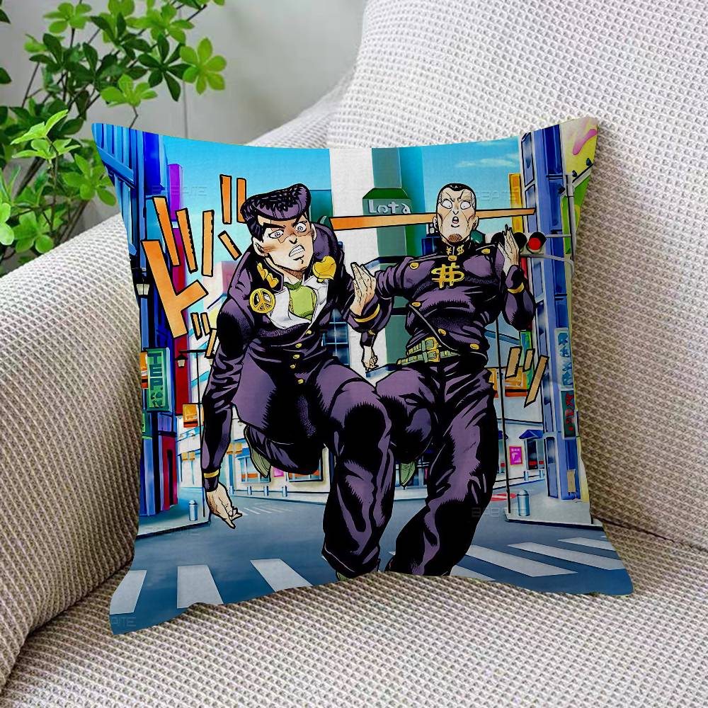 Anime J-JoJo Japan Cushion Cover Pillowcase Upholstery Sofa Throw Pillow Home Decor Pillowcas