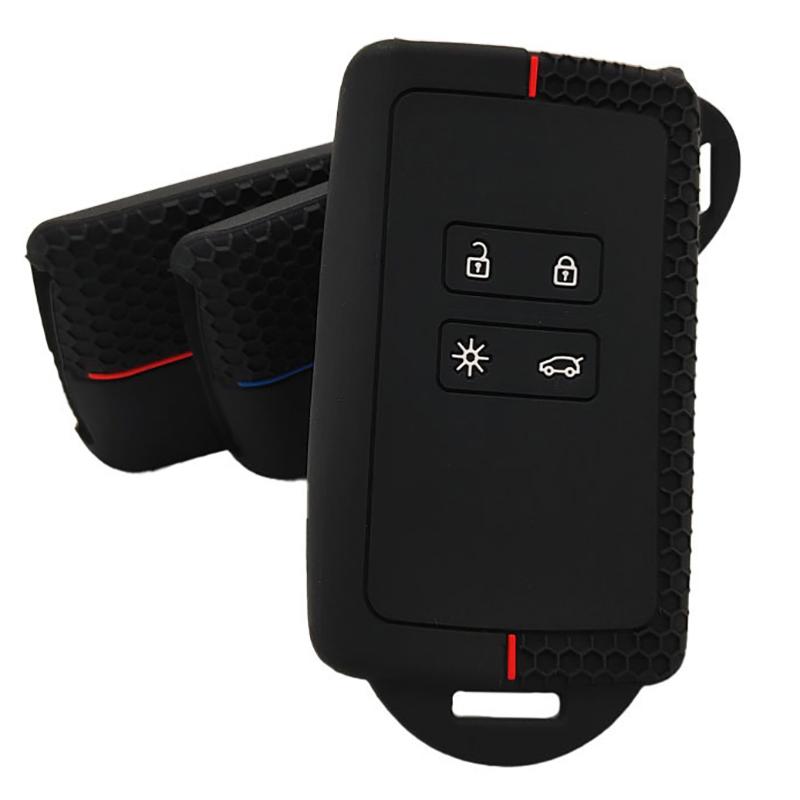 Silikon Auto Schlüsselabdeckung Für Captur Koleos Kadjar Arkana Megane Dacia Duster Sandero Stepway Smart Fernbedienung Schlüsselanhänger Hülle