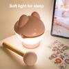 Wooden Fish Night Light Stress Relief Tap Lamp Cute Glow Bedside Lamp USB Charging Sleep Companion Interactive Toy