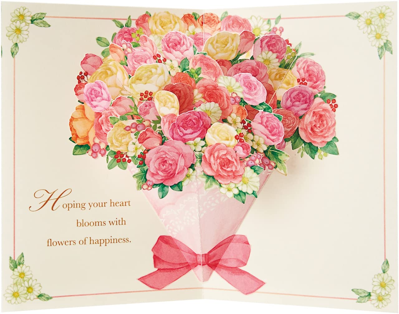 

Sanrio Birthday Card Rose Bouquet L 320 242217 BD20-2