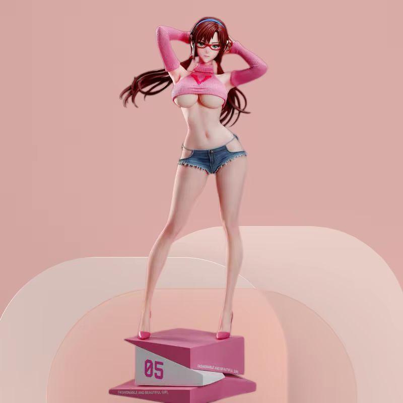 31cm Anime Figures High Quality Makinami Summer Girlfriend Series Gk Model Campus Deskmate Desktop Ornament Collection Gifts