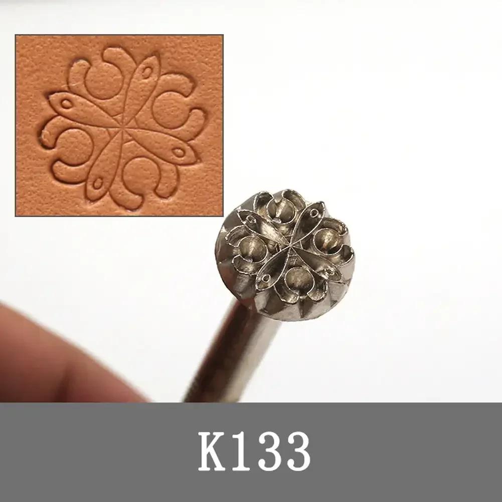 Carving Leather Craft Stamps Kit Metal Leather Working Saddle Making Tools Leather Stamping Solid DIY Printinting Craft Supplies