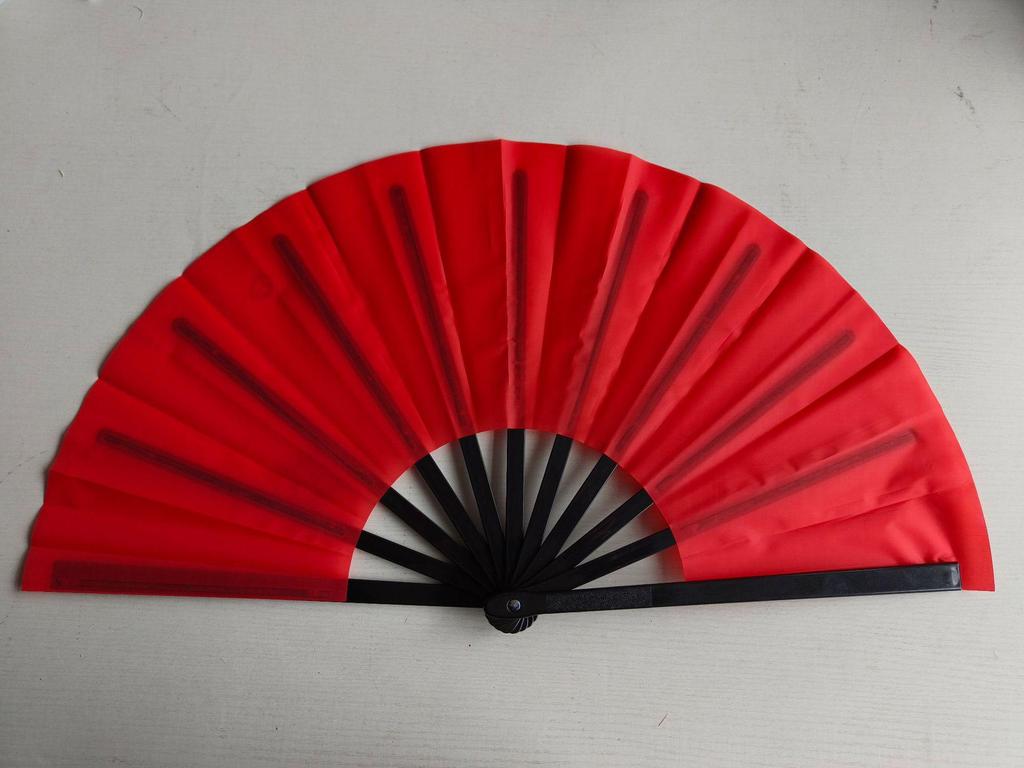 Leque dobrável de 7 polegadas de cor sólida - Acessório de performance de dança e para refrescar