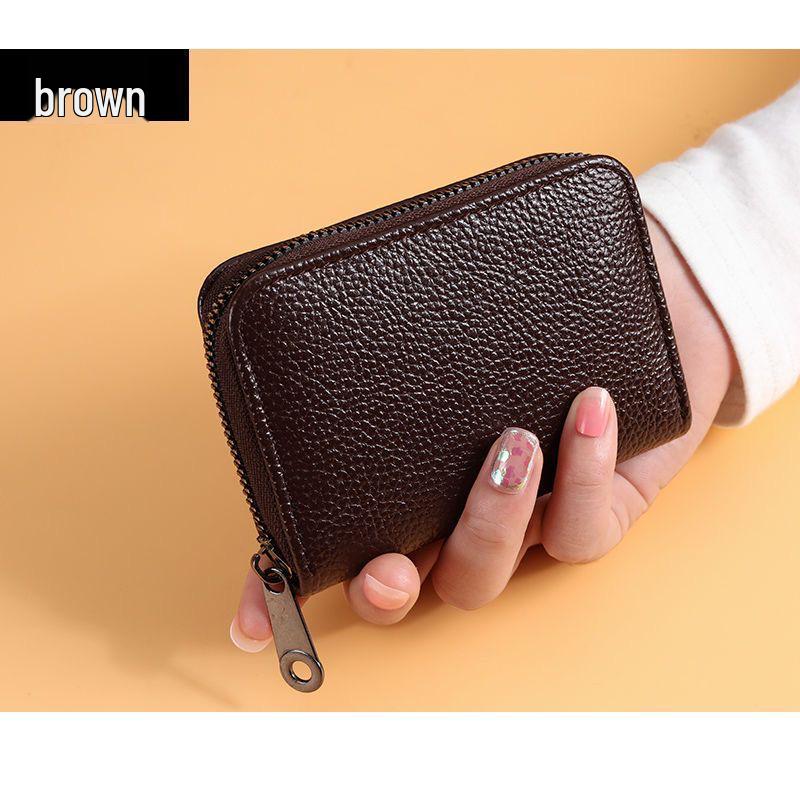 Men's High-End RFID-Blocking Ultra-Thin Card Wallet - Large Capacity, Anti-Demagnetization, ID Card Holder, Small Women's Card Sleeve