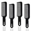 4-Pack Black Hair Combs Set – Durable, Heat-Resistant Flat Top and Fading Combs for Barbers, Stylists & Home Use, Anti-Static, Versatile, Ergonomic
