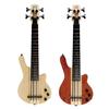 MAHALO Solid Body Ukulele Bass American Ash with Pickup MEB1PRO NAT