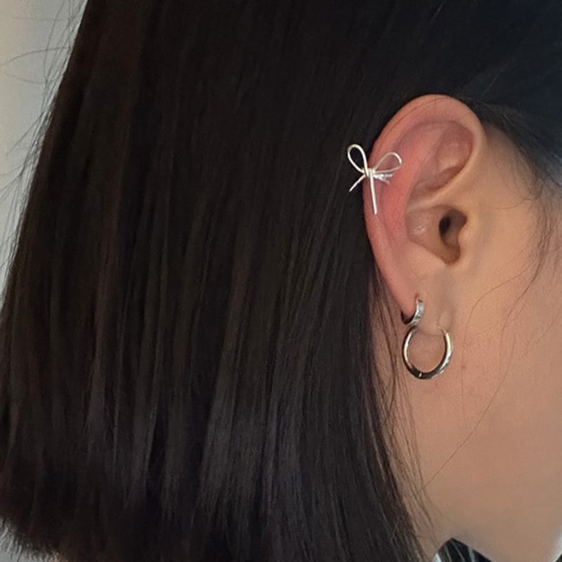 

mosxe [925silver] Skinny ribbon (2set) silver