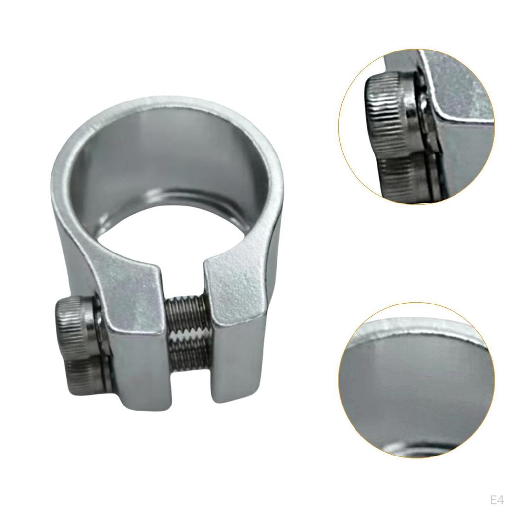 Seat Post Clamp 1.2" Cycling Easy Installation Aluminum Alloy Mountain Saddle Clip Road Bike