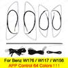 For Mercedes-Benz A CLA GLA W176 W117 W156 Ambient Light Kit Turbine Air Vent 64 Colors Light