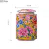 Flower Pattern Ceramic Tea Can Creative Sealing General Can Kitchen Moisture-proof Tea Storage Can Home Tea Ceremony Accessories