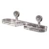 Yousheng Bathroom Storage Rack with Suction Cup Strong Load-bearing Self-draining Shampoo Sponge Holder Multi-Function Organizer