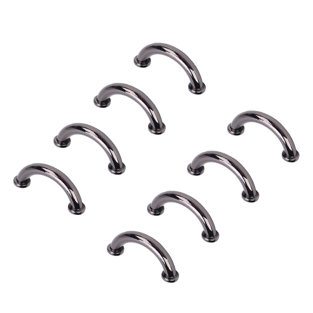 8 Sets U Ring Connector Buckle 25x11x5mm Arch Bridge Buckles 5.5mm Crossed Iron Screws for Wallet Ne