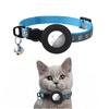 For Airtag Protective Case Cat Collar with Adjustable Night Reflection Kitten Collar with Bell for Cats Dog Puppy Without Airtag